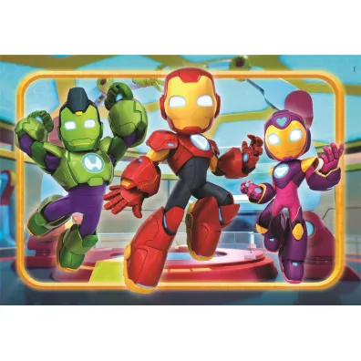 Puzzle 30 el. SuperColor. Iron Man and His Awesome Friends Clementoni