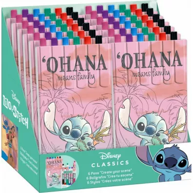 KIDS EUROSWAN D�ugopis�w Stitch 6 kolor�w ST00036