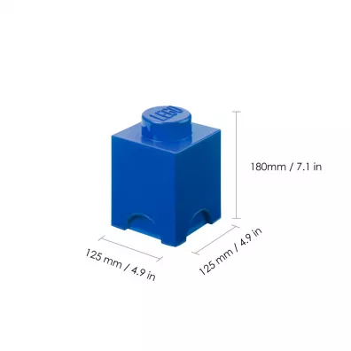 Pojemnik klocek LEGO Brick 1 niebieski