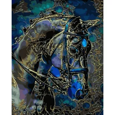 Twoje Hobby Malowanie po numerach czarne p��tno - Kr�lewski... 40x50cm