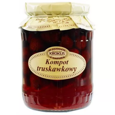 Krokus Kompot truskawkowy 680 g