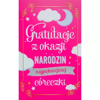 Yeku Karnet Narodziny dziewczynka 2K-086