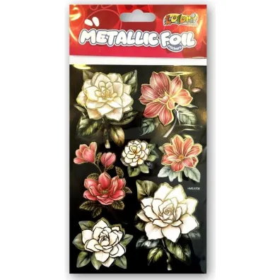 Naklejki foliowe Metalic Double Flowers PENMATE