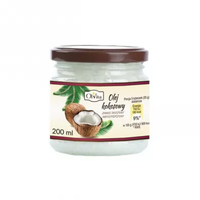 Olvita Olej kokosowy zimnotoczony 200 ml