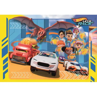 Puzzle 30 el. SuperColor. Hot Wheels Clementoni