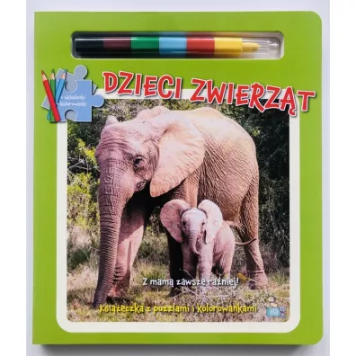 Dzieci zwierzt. Ksika z puzzlami...