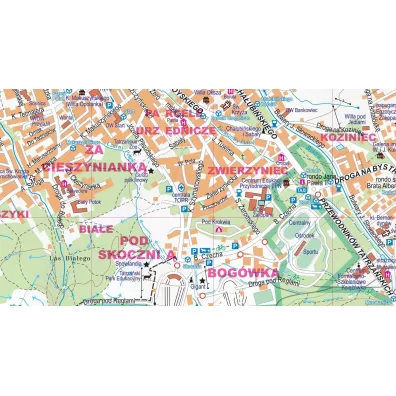 Zakopane i okolice plan miasta 1:15 000 laminat midi 2023