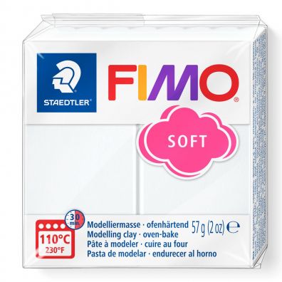 Staedtler Masa Fimo Soft 56 g biała