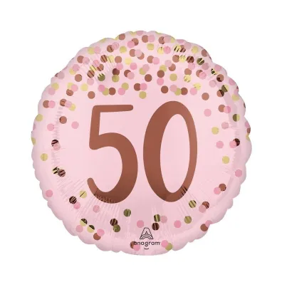 Anagram Balon foliowy Pretty pink 50th Birthday 46cm