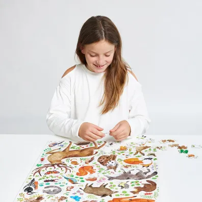 Puzzle odkrywcy 300 el. Dzika przyroda Bright Junior Media