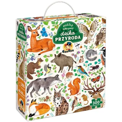 Puzzle odkrywcy 300 el. Dzika przyroda Bright Junior Media