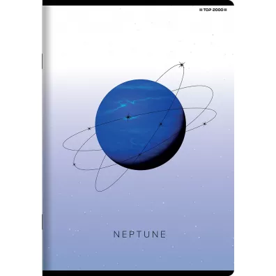 Top-2000 Zeszyt Geo/Planet A5 z marginesem kratka, 5mm, margines 96 kartek