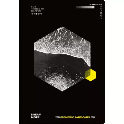 Top-2000 Zeszyt Geo/Planet A5 z marginesem kratka, 5mm, margines 96 kartek