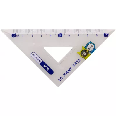 M&G Zestaw geometryczny So Many Cats, linijka 15cm, 2 ekierki, k�tomierz
