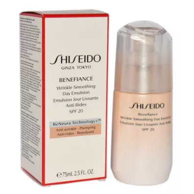 Shiseido Benefiance Wrinkle Smoothing Day Emulsion SPF20 emulsja wyg�adzaj�ca zmarszczki na dzie� 75 ml