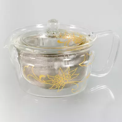 Hario Tachikichi Cha-Cha Kyusu Zen Kyo-Karakusa Dzbanek do zaparzania herbaty 450 ml