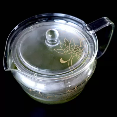 Hario Tachikichi Cha-Cha Kyusu Zen Kyo-Karakusa Dzbanek do zaparzania herbaty 450 ml