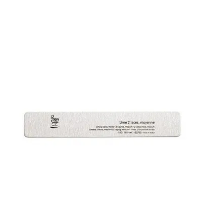 Peggy Sage 2-Way Nail File Zebra Medium dwustronny pilnik do paznoki prostoktny 180/180 Zebra