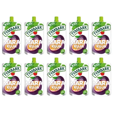Tymbark Mus 100% jab�ko banan marakuja cytryna XXL Zgrzewka 10 x 200 g