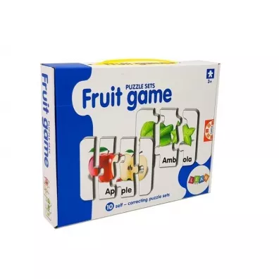 Puzzle edukacyjne 10 el. Owoce LeanToys