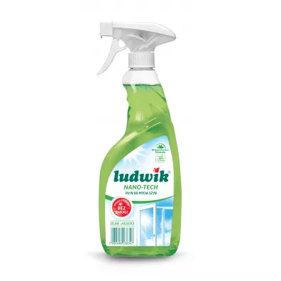 Ludwik Pyn do mycia szyb i glazury nano-tech Green Apple 600 ml
