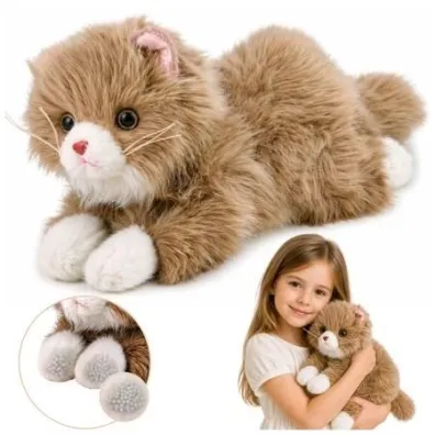 Pers pluszowy obci��eniowe �apki be�owy 50cm LeanToys