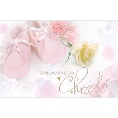 Pan Dragon Zaproszenie Chrzest 10 szt.