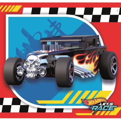 Puzzle 3x48 el. SuperColor. Hot Wheels Clementoni