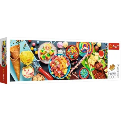Puzzle panoramiczne 1000 el. S�odkie przysmaki Trefl