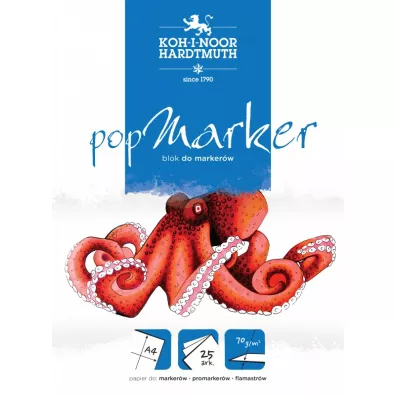 Koh-I-Noor Blok do marker�w Pop Marker A4 70 g 25 kartek