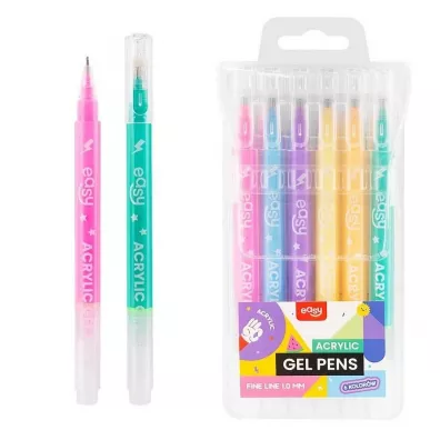 Easy Stationery D�ugopis �elowy akrylowy 6 kolor�w EASY