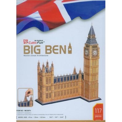 Puzzle 116 el. 3D Zegar Big Ben Cubic Fun