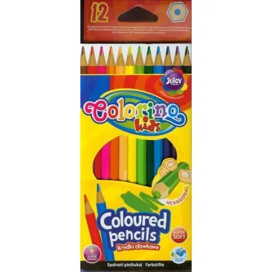 Patio Kredki o��wkowe heksagonalne Colorino Kids 12 szt.