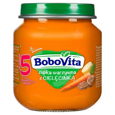 BoboVita Zupka warzywna z cielęcinką po 5 miesiącu 125 g