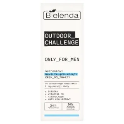 Bielenda Krem do twarzy Outdoorowy nawil�aj�co-koj�cy Only For Men Outdoor Challenge 50 ml