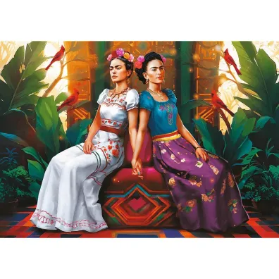 Puzzle 1000 el. Frida Kahlo: Dwa oblicza Trefl