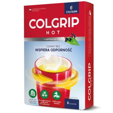 Zdjęcia - Witaminy i składniki mineralne Colfarm Colgrip Hot - suplement diety 8 sasz.