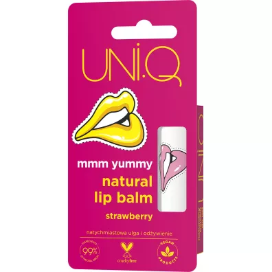 Uni.q Naturalny Balsam do ust Truskawka 5 g
