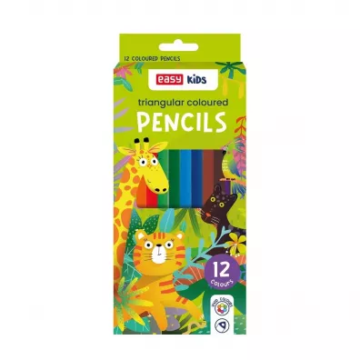 Easy Stationery Kredki tr�jk�tne 12 szt.
