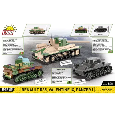 Historical collection wwii HC Renault R35,Valentine IX ..