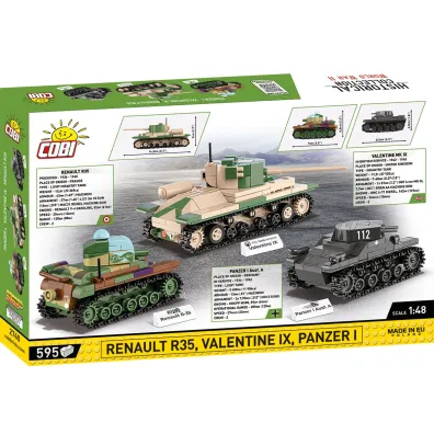 Historical collection wwii HC Renault R35,Valentine IX ..