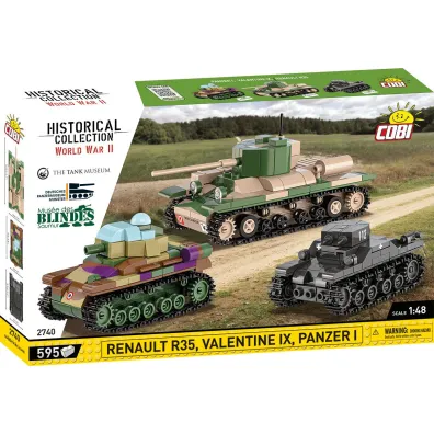 Historical collection wwii HC Renault R35,Valentine IX ..