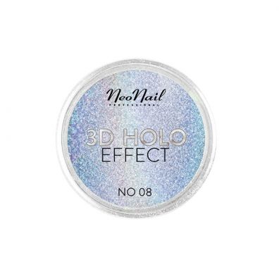 NeoNail 3D Holo Effect pyek do paznokci No. 08 White Silver 2 g