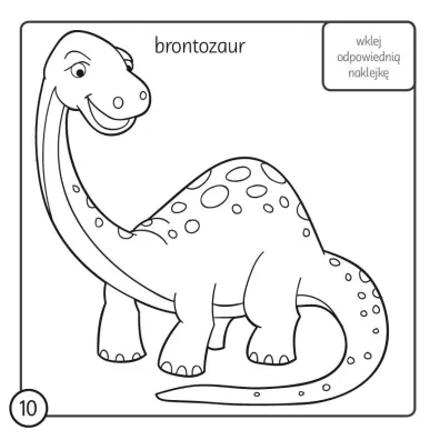 Kolorowanka z kredk� Dinozaury