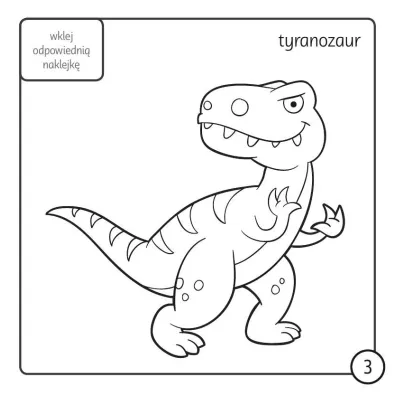 Kolorowanka z kredk� Dinozaury