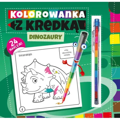 Kolorowanka z kredk� Dinozaury