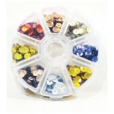 Galeria Hobby Cekiny 8 kolor�w, 6mm, 40g