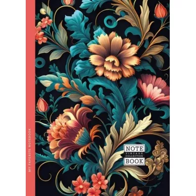 Fresh Notatnik ozdobny Flora 143x200 mm, kratka 64 kartek
