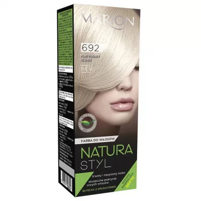 Marion Natura Styl Color farba do w�os�w 692 Platynowy Blond 80ml + od�ywka 90 ml