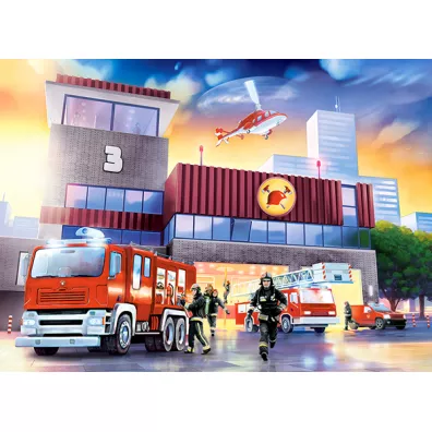 Puzzle 70 el. Fire Station Castorland